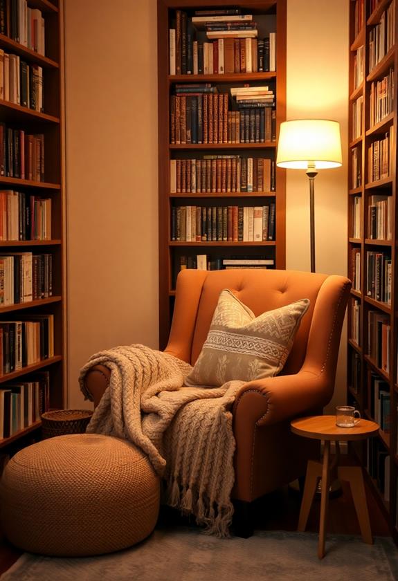 comfortable literary escape space