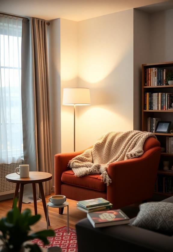 comfortable nook for reading