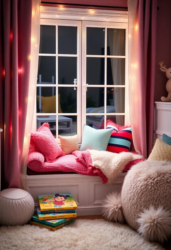 comfortable reading nook