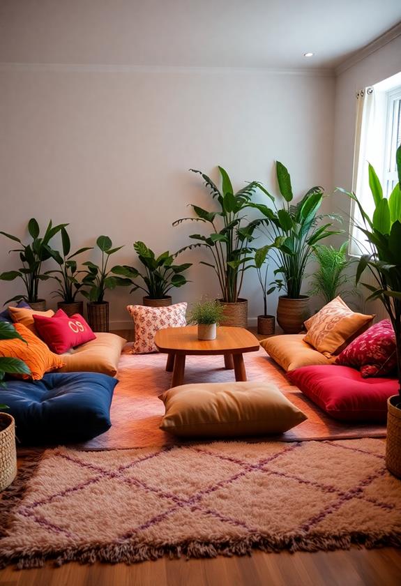 comfortable soft floor seating