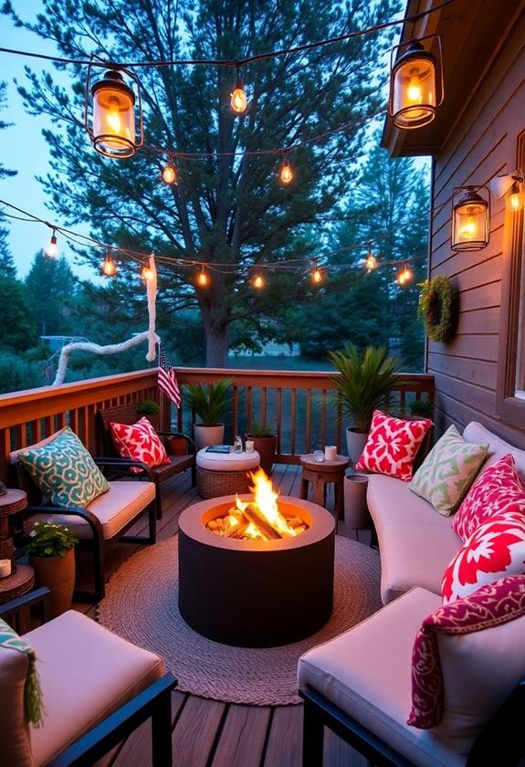 compact fire pit addition