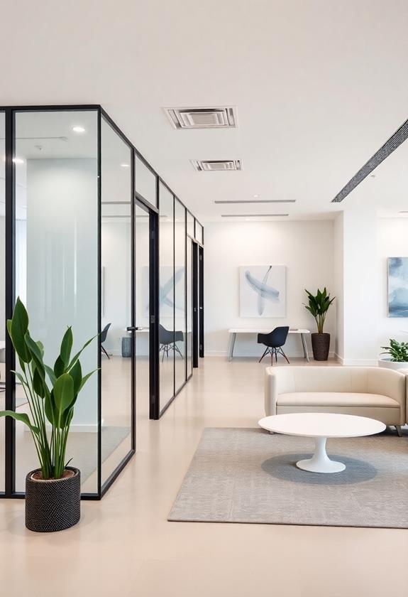 contemporary workspace dividers