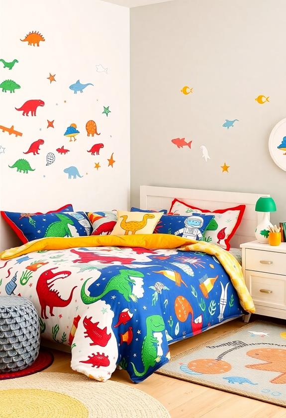 coordinated decorative bed linens