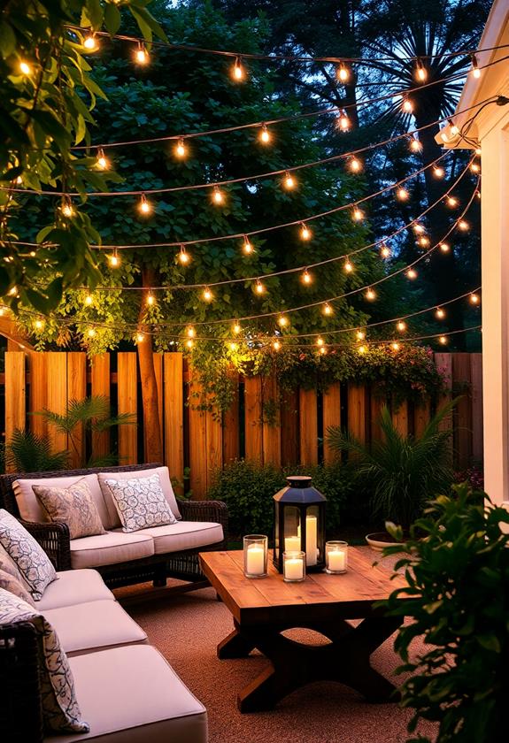 cozy decorative illumination setup