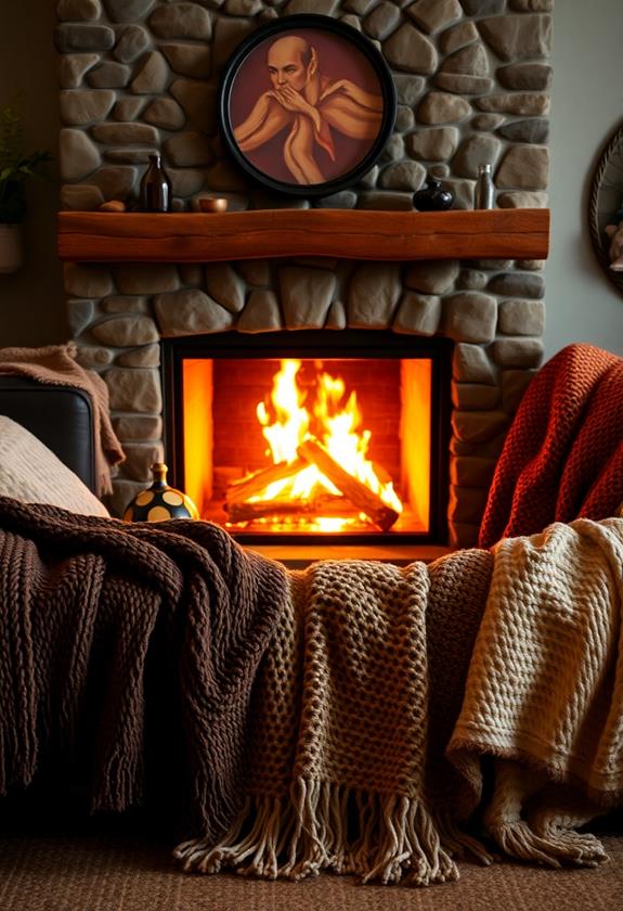 cozy decorative tactile warmth