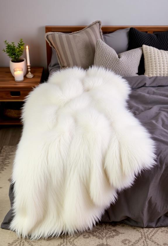 cozy faux fur blanket