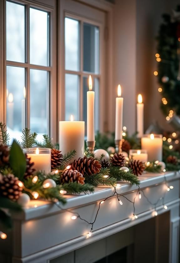 cozy glow of candles