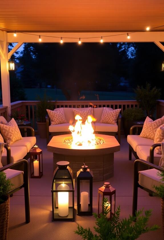 cozy outdoor gathering spaces