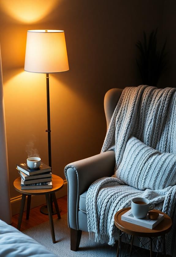 cozy reading space creation