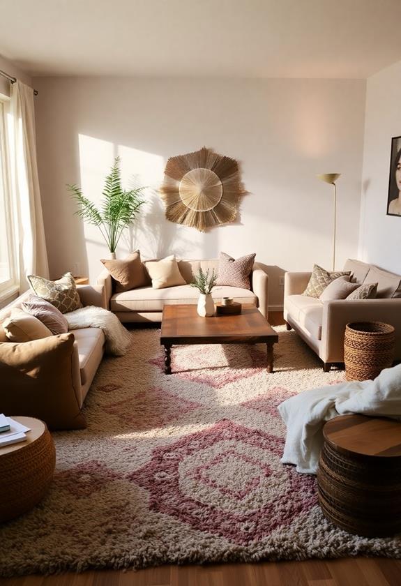 cozy textured floor coverings