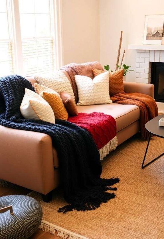 cozy up with blankets