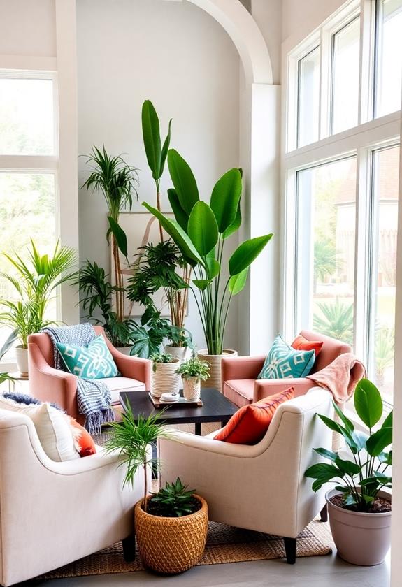 create cozy seating space