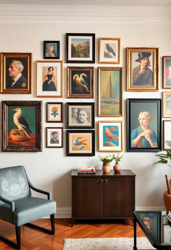 creative art display inspiration