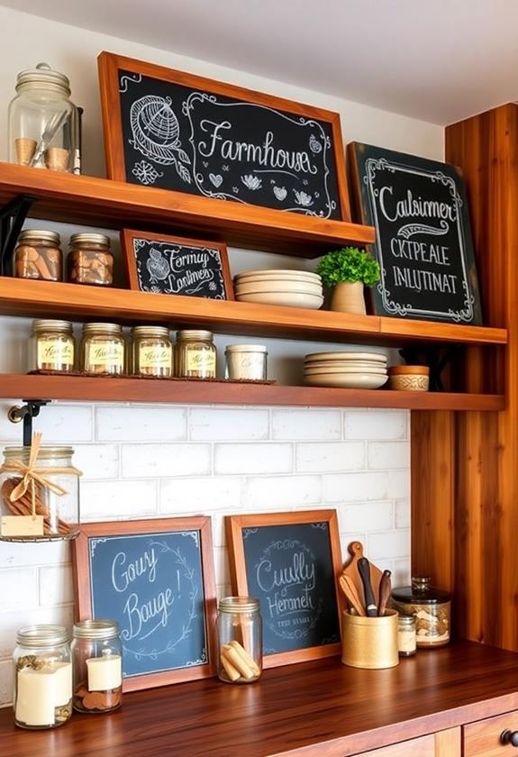 creative chalkboard messaging