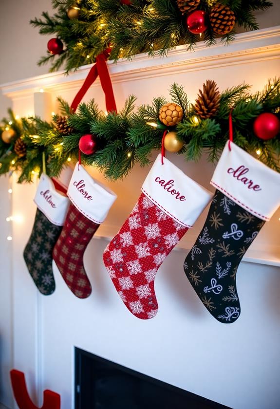 customizable holiday stockings