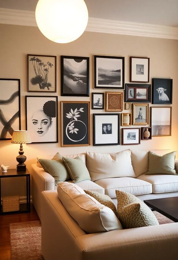 decorative art display arrangement