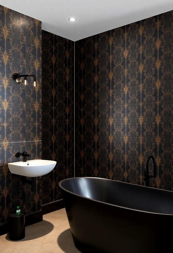 decorative dark wall covering