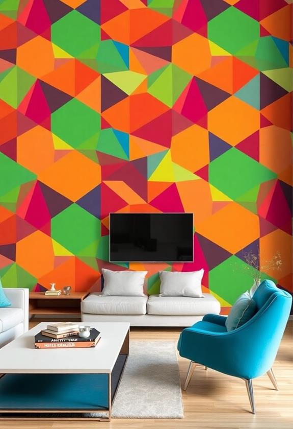 decorative geometric wall designs