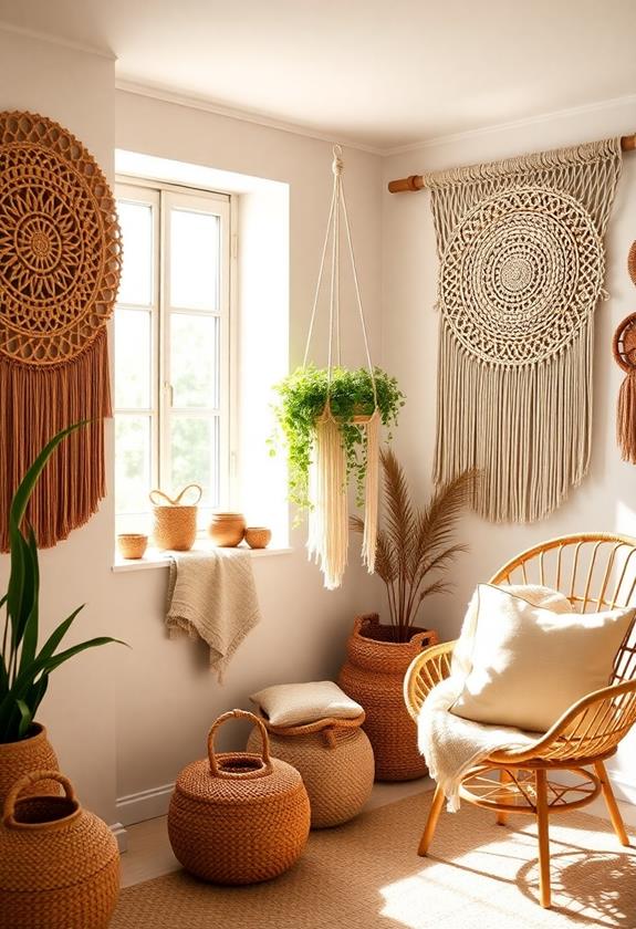 decorative knotted textiles