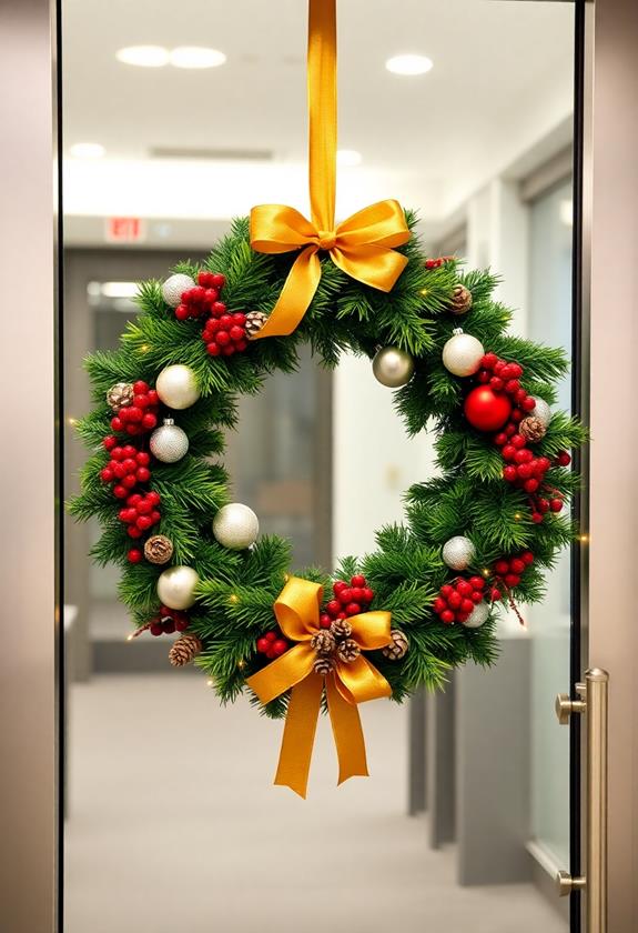 decorative office door wreaths