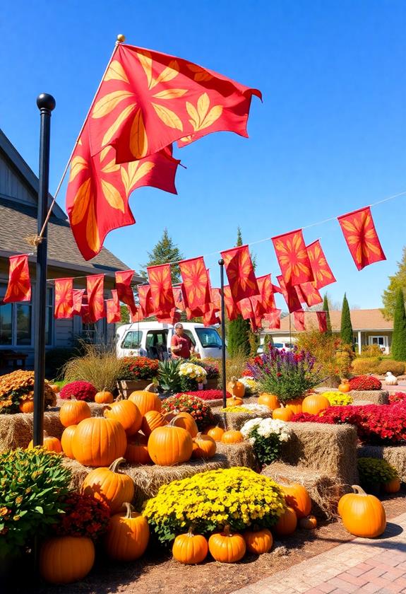decorative outdoor seasonal flags