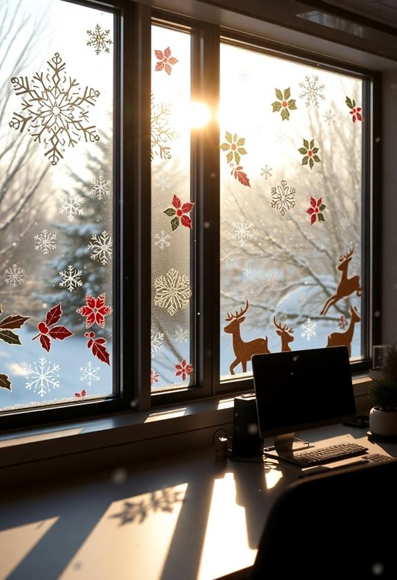 decorative seasonal window stickers