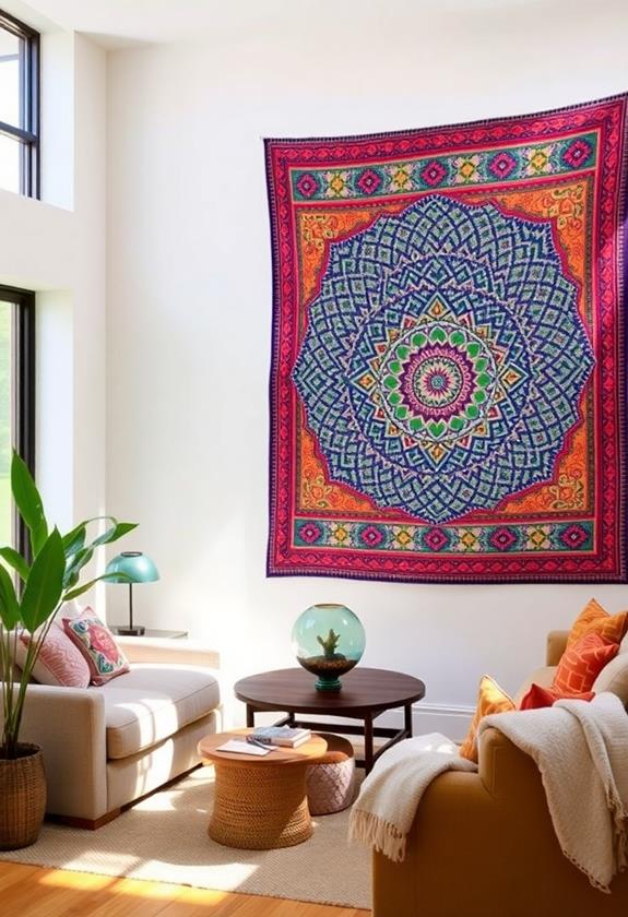 decorative wall fabric art