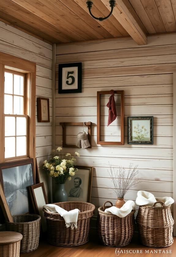 distressed shiplap wall decor