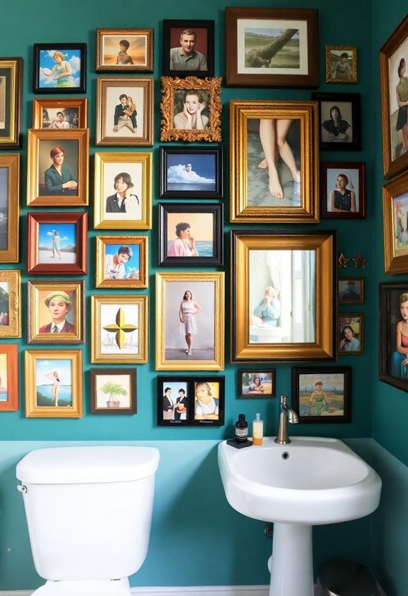 diverse picture frame assortment