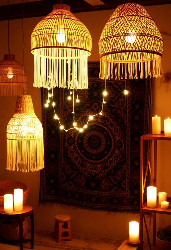 eclectic bohemian lighting inspiration