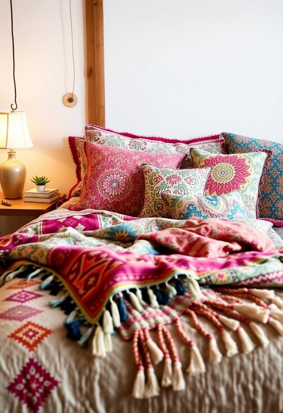 eclectic bohemian style bedding