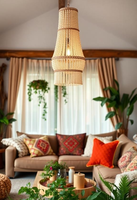 elegant beaded light fixtures