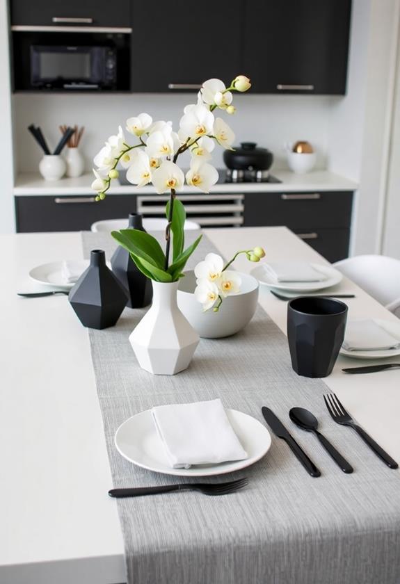 elegant black and white