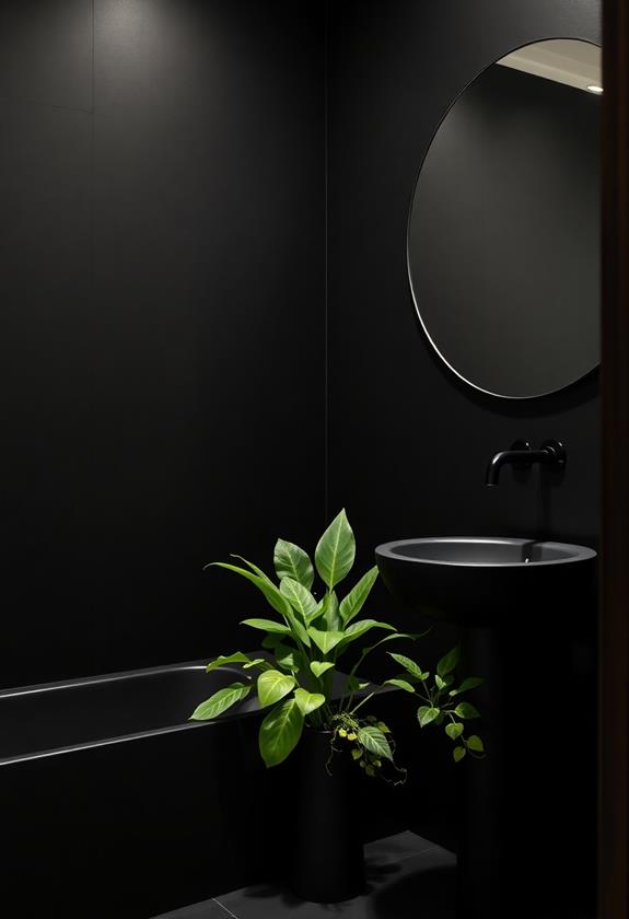 elegant black plant holders