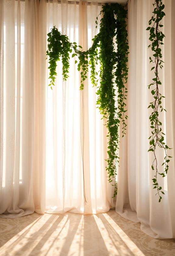 elegant drapery for romance