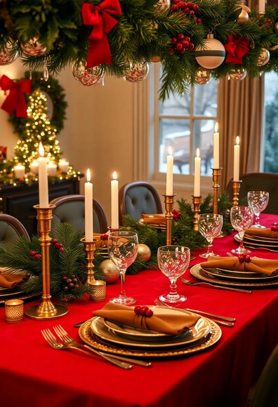 elegant festive dining arrangements