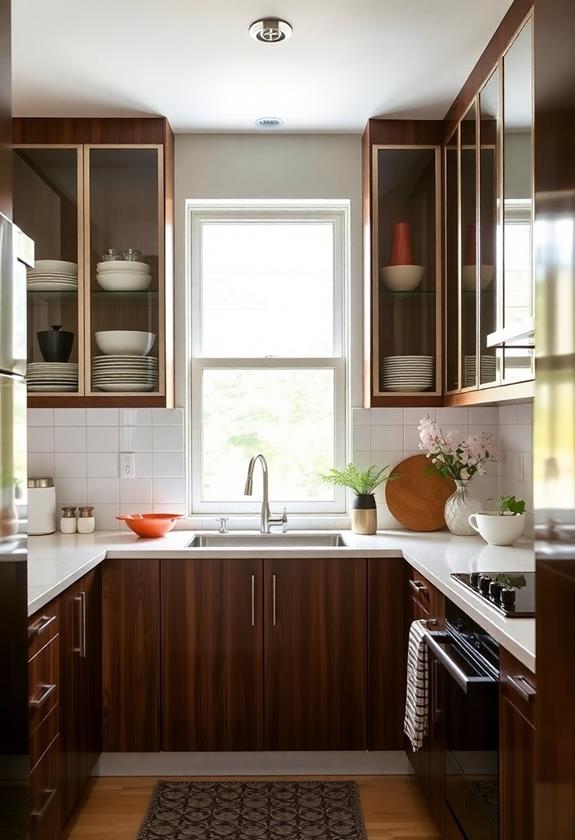 elegant glass cabinet design