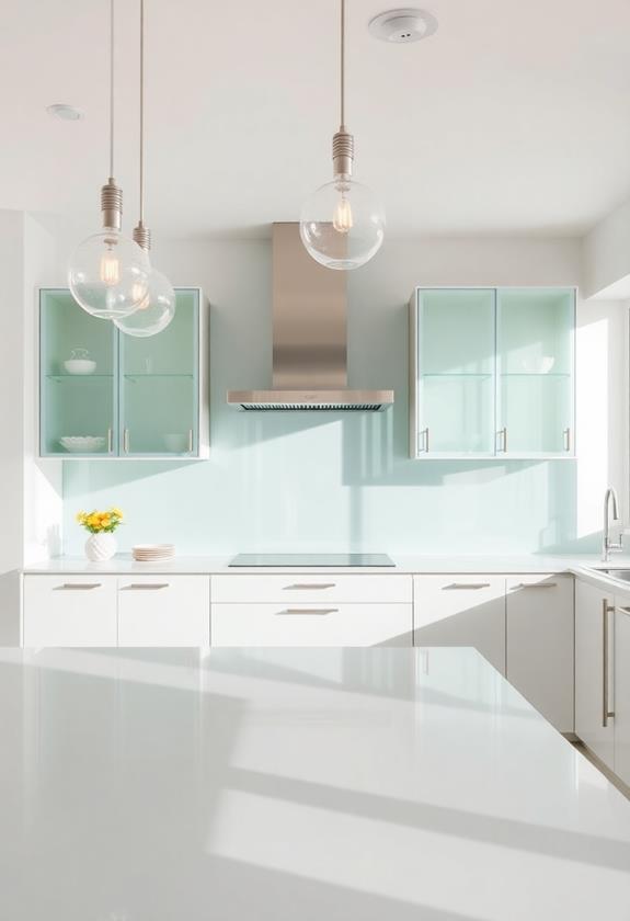 elegant glass decorations