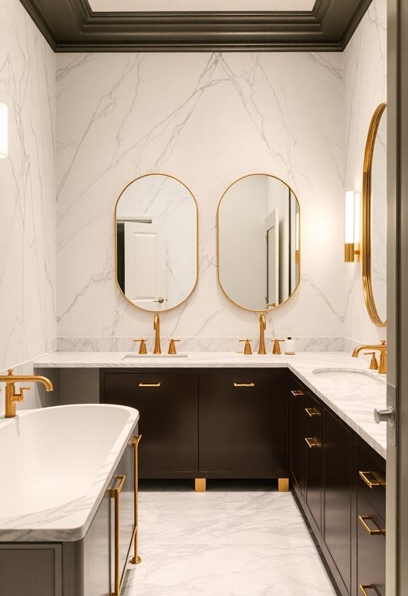 elegant metallic accents design