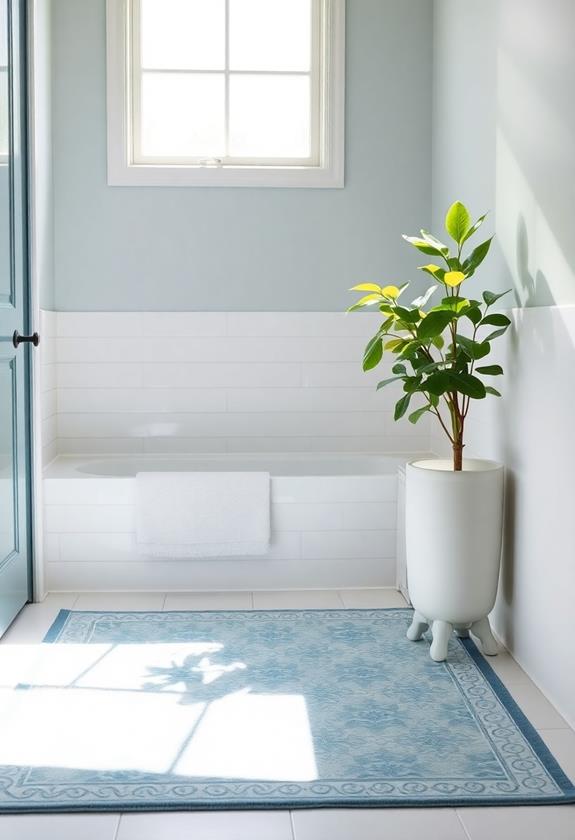 elegant powder blue rugs