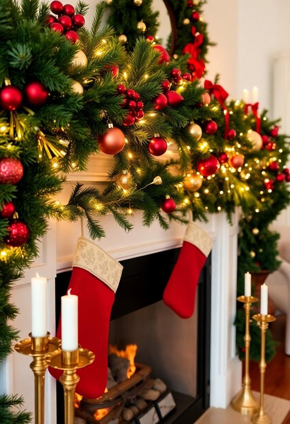 elegant red and gold