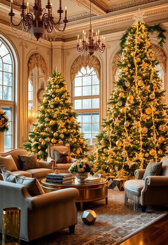 elegant shiny decorative accents