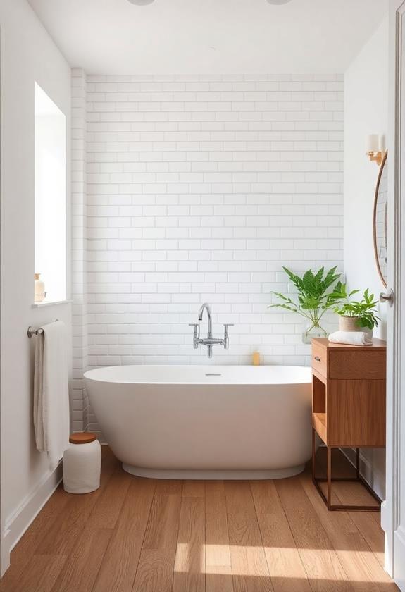 elegant white wood balance