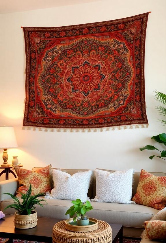 elegant woven tapestry design
