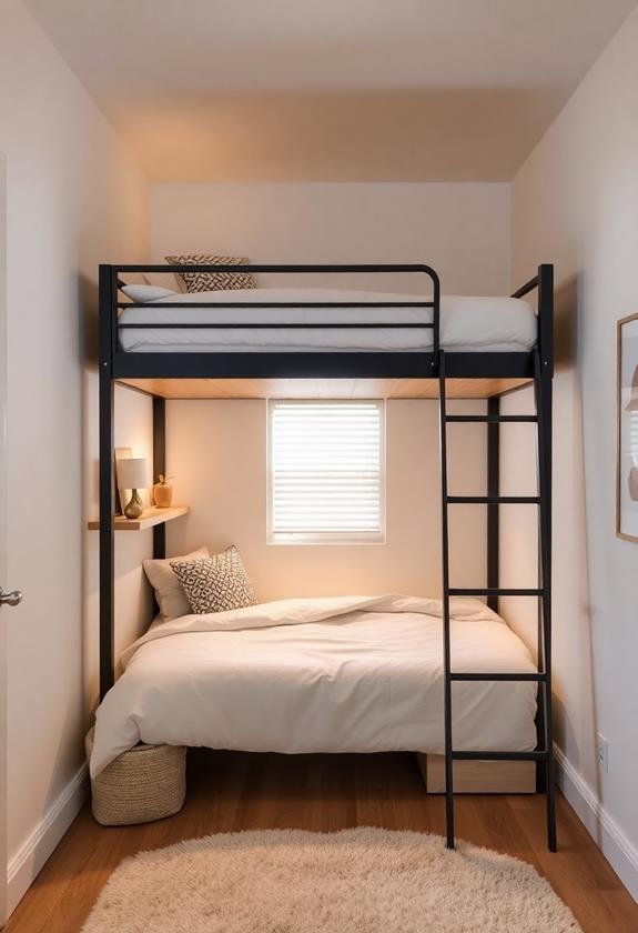 elevate space with loft bed
