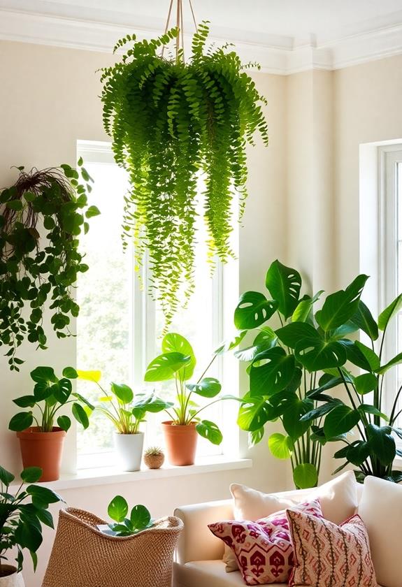 enhance interior with plants