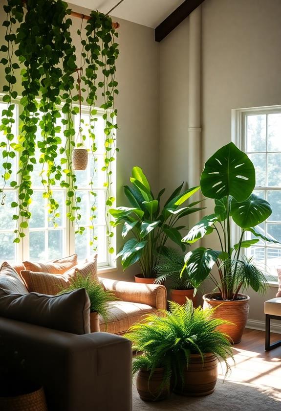 enhance space using plants