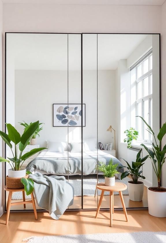 enhance space with mirrors