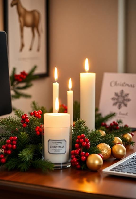 festive aromatic candle collection