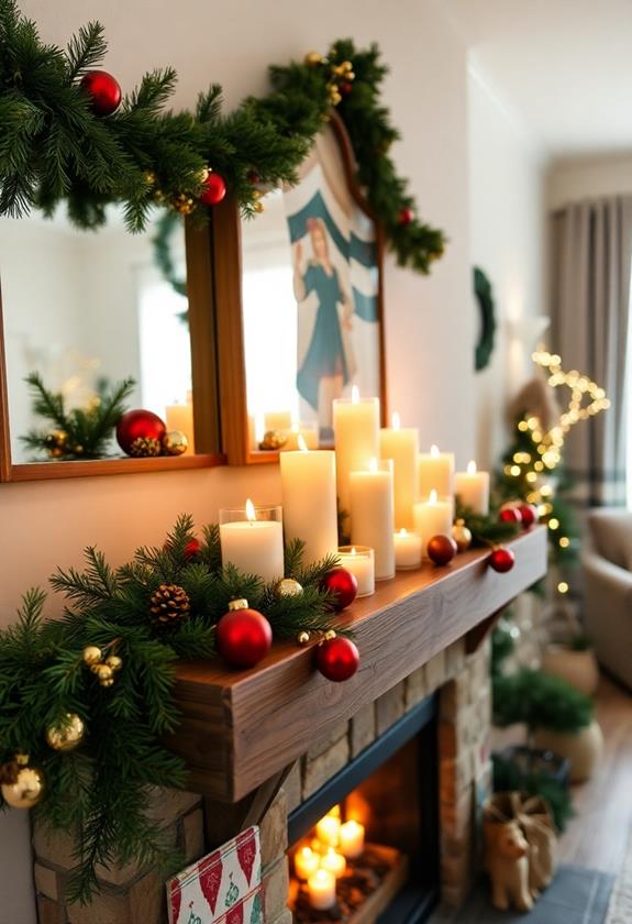 festive aromatic candle collection